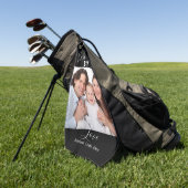 Beste opa door de Fotonaaminmanuscript van de Fami Golfhanddoek (Groen)