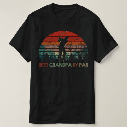 beste opa door golf t-shirt (Design voorkant)