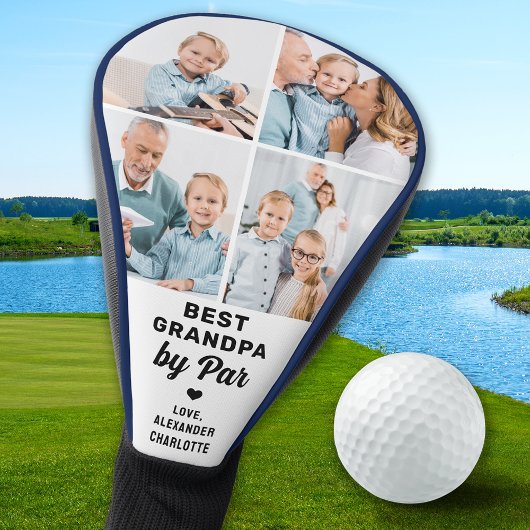 Beste OPA door par - Aangepaste 4 foto collage Golfheadcover