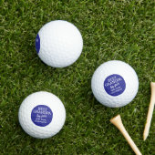 Beste opa door Par Aangepaste blauwe witte Golfballen (Insitu Gras)