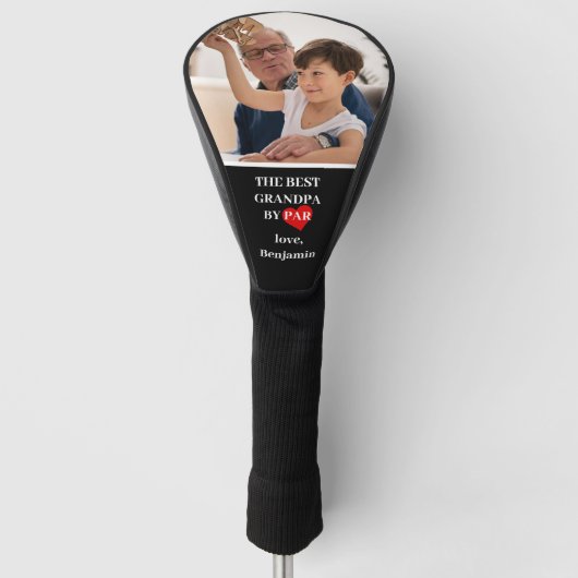 Beste opa door Par aangepaste foto Golfheadcover (Voorkant)