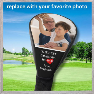 Beste opa door Par aangepaste foto Golfheadcover