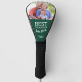 Beste opa door par Aangepaste foto groen Golfheadcover (Voorkant)
