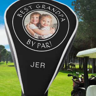 Beste Opa door Par Aangepaste Foto Monogram Golfer Golfheadcover