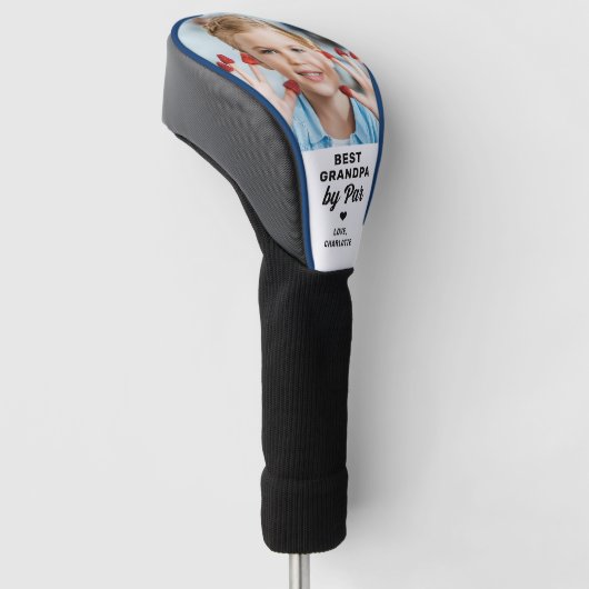 Beste OPA door par - Aangepaste foto - Vaderdag Golfheadcover (Schuin)