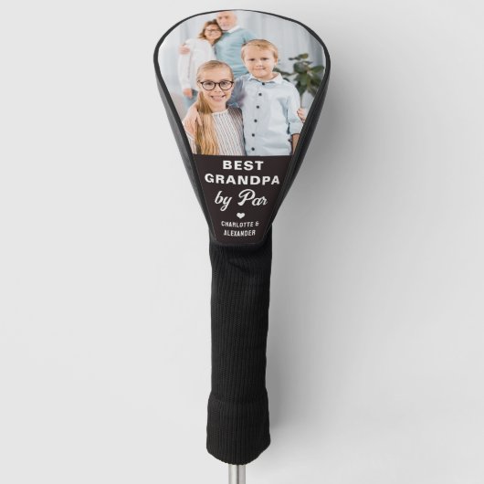Beste OPA door PAR Custom Afbeelding Vaderdag Golfheadcover (Voorkant)