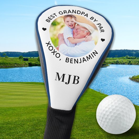 BESTE OPA DOOR PAR Custom Photo Modern Monogram Golfheadcover