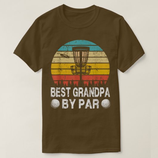  beste opa door Par Disc Golf Golfer Fathe T-shirt (Design voorkant)