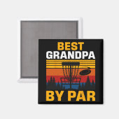 Beste opa door Par Disc Golf-speler  Magneet (Voorkant / Achterkant)