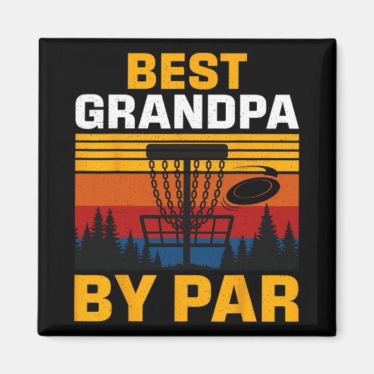 Beste opa door Par Disc Golf-speler  Magneet (Voorkant)