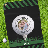 Beste Opa Door Par Foto Gepersonaliseerd Golfhanddoek