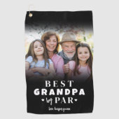 Beste Opa door Par Foto Golfhanddoek (Voorkant)
