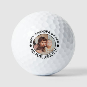 BESTE OPA DOOR PAR Foto Grappig Grootvader cadeau Golfballen