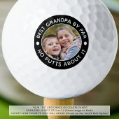 BESTE OPA DOOR PAR Foto Grappige aangepaste kleure Golfballen