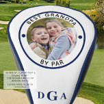 BESTE OPA DOOR PAR Foto Monogram Royal Blue Golfheadcover<br><div class="desc">Voor de speciale golf-liefhebber grootvader, creëer een unieke foto golf hoofd cover met de bewerkbare titel BEST GRANDPA BY PAR en gepersonaliseerd met een foto en zijn monogram in een bewerkbare koningsblauwe kleur en voorgestelde koningsblauwe piping kunt u wijzigen op de bestelling voorkeur pagina. ASSISTENTIE: Voor hulp bij het aanpassen/personaliseren...</div>