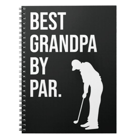 Beste Opa door Par Funny Gezegde Golfgeschenken Hu Notitieboek (Voorkant)