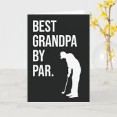 Beste Opa door Par Funny Golf Kaarten voor Golfer (Gele Bloem)