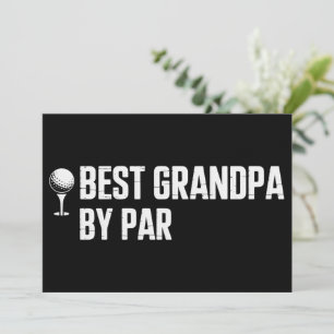 Beste opa door Par Golf Cadeau Humor Sarkasme Grap Kaart