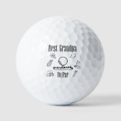Beste Opa Door Par Golfballen (Voorkant)