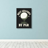 Beste Opa Door Par Grappig Canvas Afdruk (Insitu (Houten vloer))