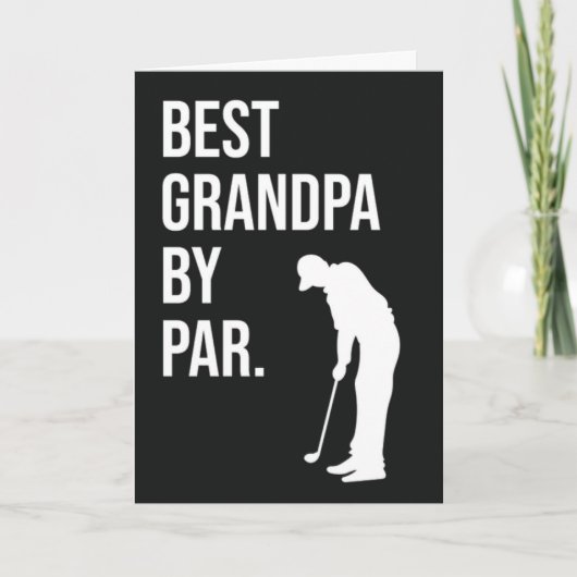 Beste opa door par grappige golfkaarten voor golfe kaart (Voorkant)