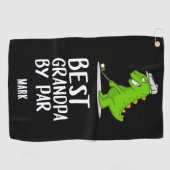 Beste Opa door Par Grootvader grappige Dinosaurus Golfhanddoek (Horizontaal)