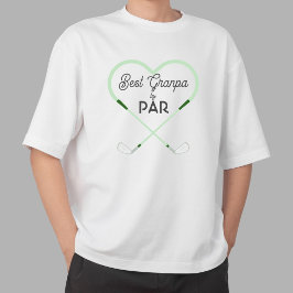 Beste opa door Par Love vorm golf thema T-shirt