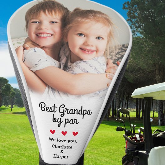 Beste opa door Par Maak unieke aangepaste foto Golfheadcover
