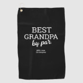 Beste opa door par Modern Typografie Aangepaste na Golfhanddoek (Voorkant)