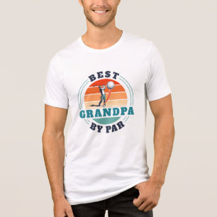 Beste opa door Par Retro Custom Golfing Tri-Blend Shirt