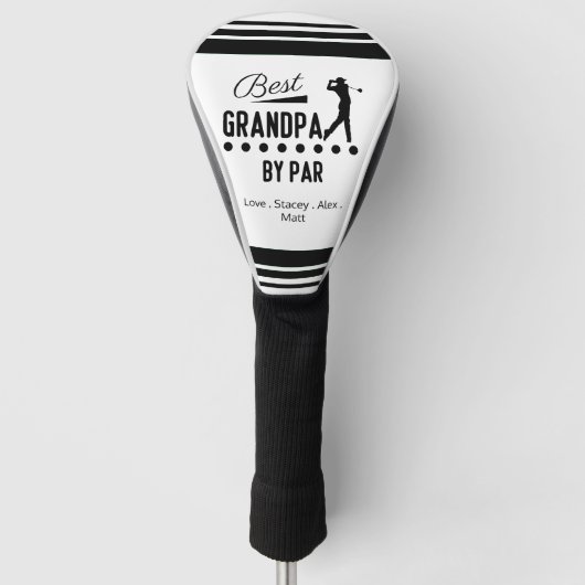BESTE OPA door PAR Retro Font Golfheadcover (Voorkant)
