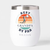 Beste opa door par retro golf opa personaliseren (Achterkant)