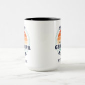 Beste opa door Par Retro golfen gepersonaliseerd Mok (Midden)
