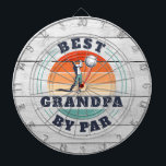 Beste opa door par retro vaders dag op maat dartbord<br><div class="desc">Retro Best Opa By Par ontwerp dat u kunt aanpassen voor de ontvanger van dit leuke golf thema ontwerp. Perfect cadeau voor de verjaardag van Vaderdag of opa. De tekst "GRANDPA" kan worden aangepast met een extra moniker door te klikken op de knop "Personaliseren" hierboven.</div>