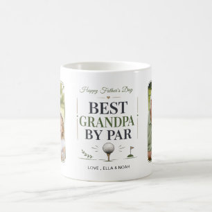 Beste opa door par sagegroene golf twee foto koffiemok