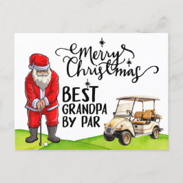 Beste opa door Par voor Kerstmis met de Kerstman Feestdagenkaart