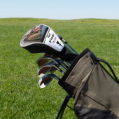 Beste Opa door Par Zwart en Wit Foto Golfheadcover (Insitu)