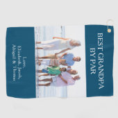 Beste opa door persoonlijke foto Golfhanddoek (Horizontaal)