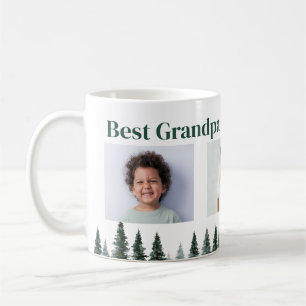 Beste Opa Drie Foto Groene Bomen Koffie Mok