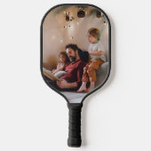 Beste opa Ever | Aangepast 2 foto Pickleball Paddle (Achterkant)