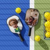 Beste opa Ever | Aangepast 2 foto Pickleball Paddle