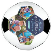 Beste opa Ever | Aangepaste foto op opa Voetbal (Gedraaid)