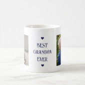 Beste opa Ever Blue Modern 2 foto Koffiemok (Center)