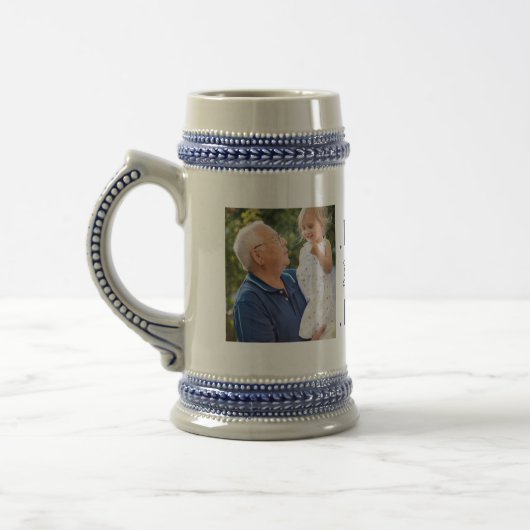 Beste opa Ever Custom 2 Fotodag Bierpul (Links)