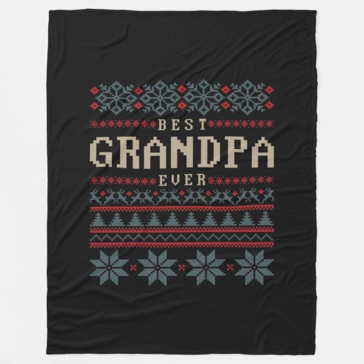 Beste opa Ever Fleece Deken (Voorkant)