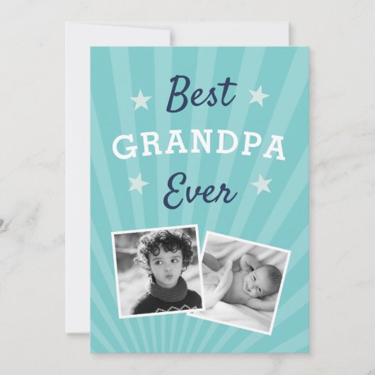 Beste opa Ever | Foto Vaderdag Kaart (Voorkant)