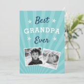 Beste opa Ever | Foto Vaderdag Kaart (Staand voorkant)