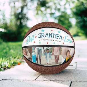 Beste opa Ever   Hand Lettered Photo Collage Basketbal