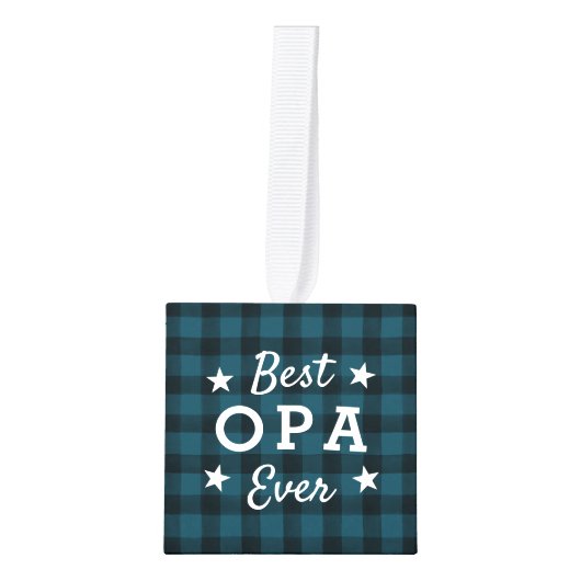 Beste Opa Ever | Holiday Pset Foto Decoratie (Voorkant)