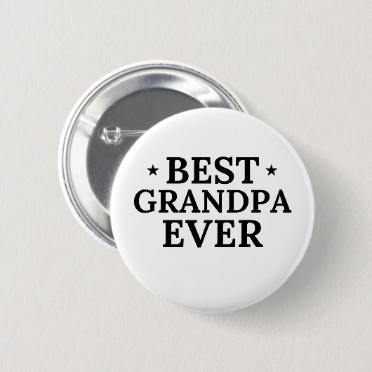 Beste opa Ever Ronde Button 5,7 Cm (Voorkant /achterkant)